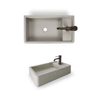 Nood Co Shelf 01 Wall Hung Basin Mid Tone Grey