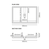 Nood Co Stepp Rectangle Basin Surface Mount Custard