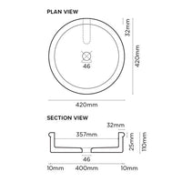 Nood Co Tubb Basin Surface Mount Custard