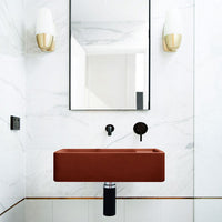 Nood Co Shelf 02 Wall Hung Basin Clay