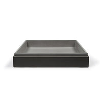 Nood Co Stepp Rectangle Basin Surface Mount Mid Tone Grey