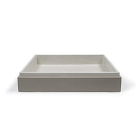 Nood Co Stepp Rectangle Basin Surface Mount Sky Grey