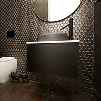 Nood Co Stepp Circle Basin Surface Mount Sky Grey