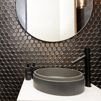 Nood Co Stepp Circle Basin Surface Mount Sky Grey