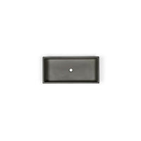 Nood Co Trough Basin Vanity Set Mid Tone Grey