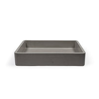 Nood Co Vesl Rectangle Basin Surface Mount Mid Tone Grey