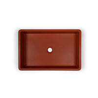 Nood Co Vesl Rectangle Basin Surface Mount Blush Pink