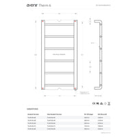 Avenir Therm Heated Towel Ladder - 85x60cm