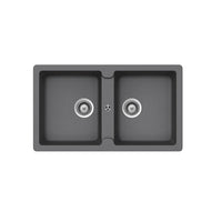 Abey SCHOCK Typos Topmount-Undermount Double Bowl Sink - Croma
