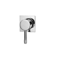 Parisi Tondo Wall Mixer Small Square Plate - Chrome