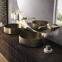 Gessi 316 Trame Wall Mixer With Spout Without Plate 256mm - Brushed Black Metal
