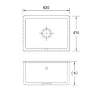 Shaws Whitehall Fireclay Butler Sink