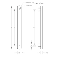 Avenir Xeric Heated Towel Rail 900mm