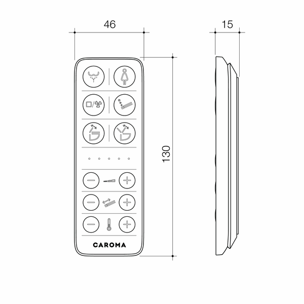 Urbane II Bidet Seat Remote Control