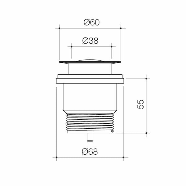 Urbane II Pop-Up Plug & Waste