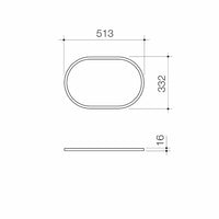 Liano II 530mm Pill Basin Dress Ring - PVD Brushed