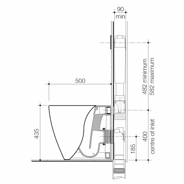 Urbane II Cleanflush® Compact Invisi Series II® Wall Faced Toilet Suite