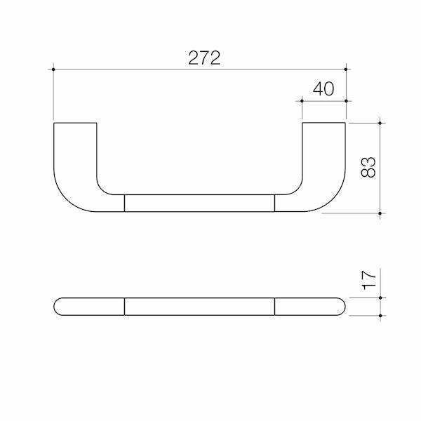 Contura II Hand Towel Rail