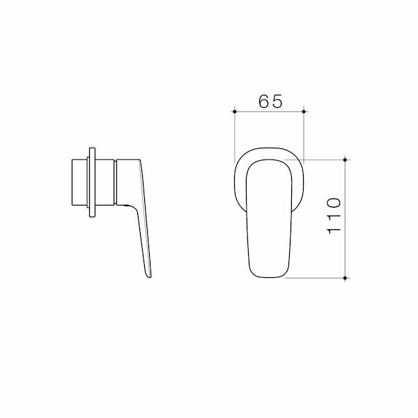Contura II Bath/Shower Mixer - Trim Kit