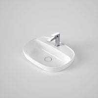 Contura II 530mm Inset Basin with Tap Landing (1 Tap Hole)