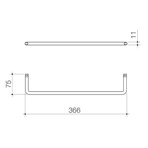 Urbane II Universal Towel Rail
