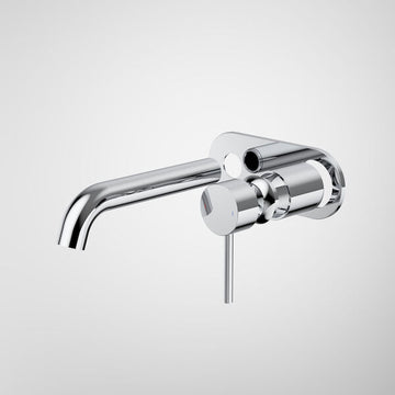 Liano II 175mm Wall Basin / Bath Trim Kit - Rounded Cover Plate - Brushed Brass - LF