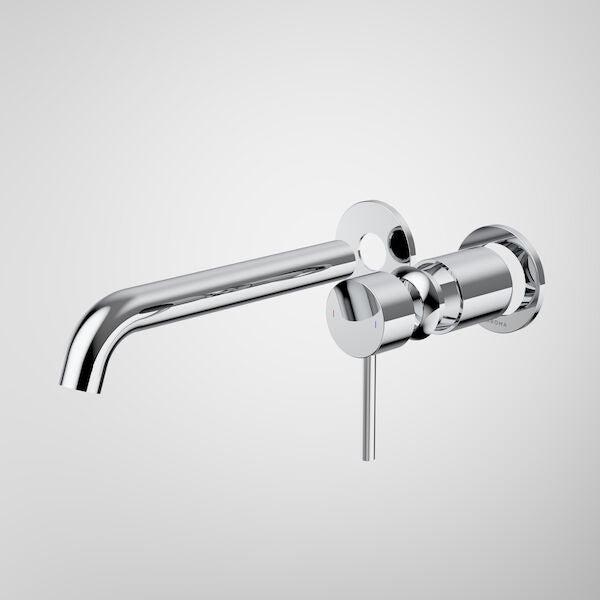 Liano II 210mm Wall Basin / Bath Trim Kit - 2 x Round Cover Plates - Chrome - LF