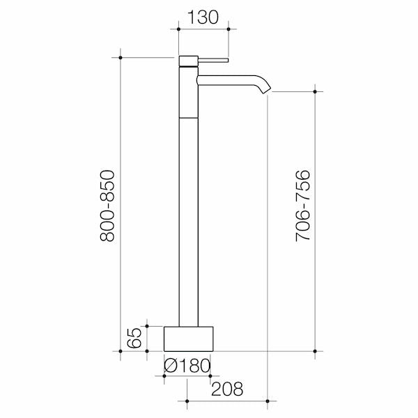 Liano II Freestanding Bath Filler