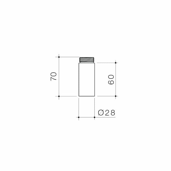 Universal Hob Mounted Sensor Soap Dispenser Riser 60mm
