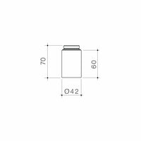 Universal Hob Mounted Sensor Basin Riser 60mm