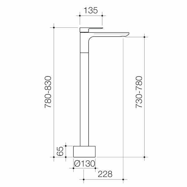 Urbane II Freestanding Bath Filler