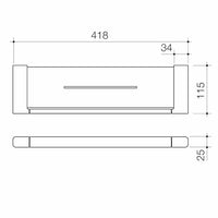Luna Metal Shelf