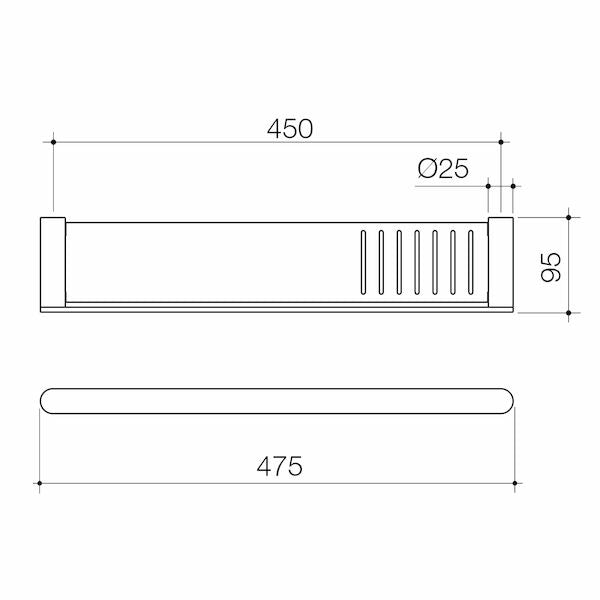 Urbane II Bathroom Shelf