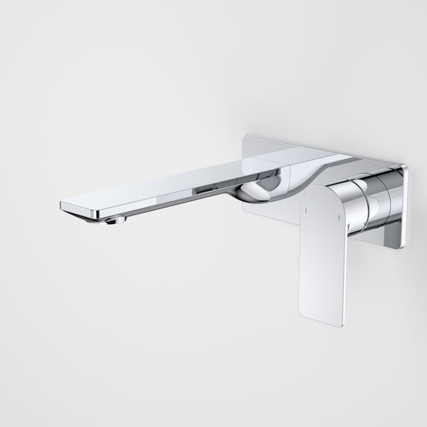 Urbane II 180mm Wall Basin / Bath Mixer - Rectangular Cover Plate - Matte Black Sales Kit - LF