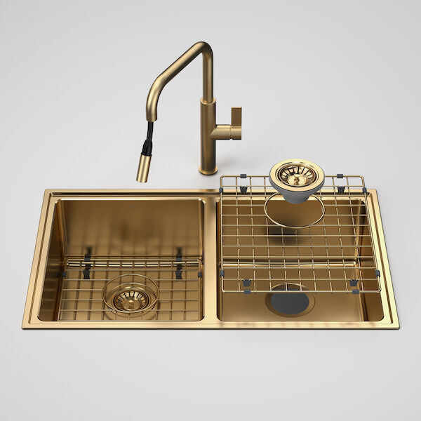 Urbane II Double Bowl Sink with Urbane II Pull Out Sink Mixer