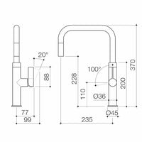 Urbane II Pull Out Sink Mixer