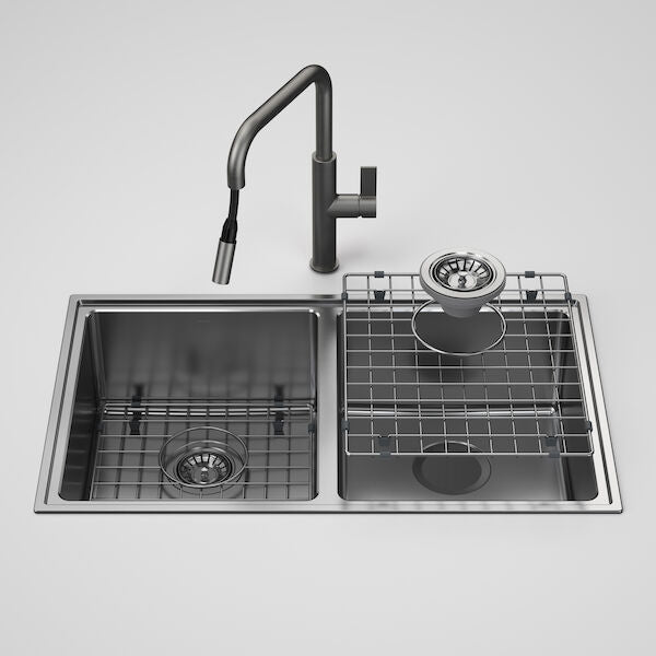 Urbane II Double Bowl Sink with Urbane II Pull Out Sink Mixer