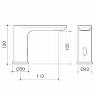 Urbane II Sensor Hob Mounted Outlet