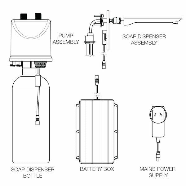 Urbane II - Sensor Wall Mounted Soap Dispenser - Trim Only