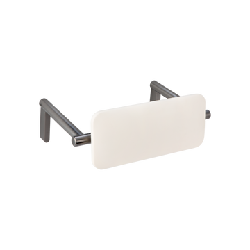 Aliro Accessible Backrest- Brushed Gunmetal