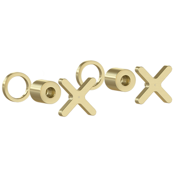 Cross Assembly Handle Kit – Brushed Brass