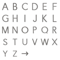 A Letter 60mm