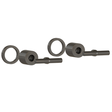 Barre Assembly Handle Kit – Brushed Gunmetal