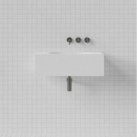 MAINSWATER Harper 700 Centre Wall Wash Basin 700 x 400 x 220 With Overflow