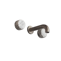 Brodware Halo Marble Wall Set with 150mm Spout - Brushed Nickel PVD 1.9505.00.6.41