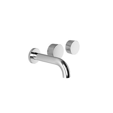 BRODWARE Halo X Wall Set Offset Taps With 150mm Spout