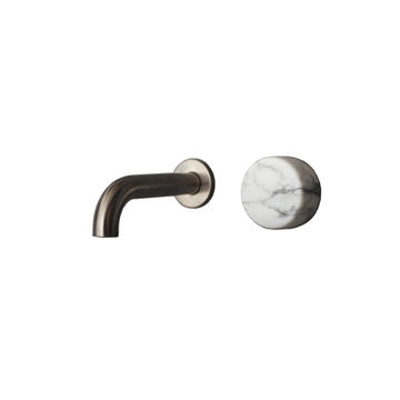 Brodware Halo Marble Wall Set with 150mm Spout & Progressive Mixer - Brushed Nickel PVD 1.9505.94.6.41