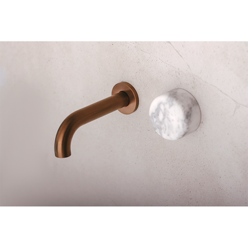 Brodware Halo Marble Wall Set with 150mm Spout & Progressive Mixer - Roma Bronze PVD 1.9505.94.6.57
