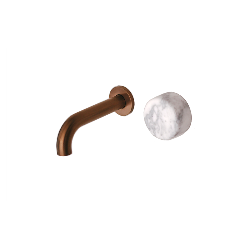 Brodware Halo Marble Wall Set with 150mm Spout & Progressive Mixer - Roma Bronze PVD 1.9505.94.6.57
