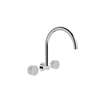 BRODWARE HALO X Wall Set With Taps And Swivel Spout